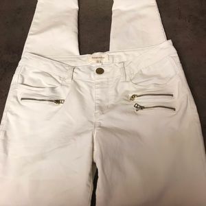 Rewind White Jeans Zipper Pocket Size 11